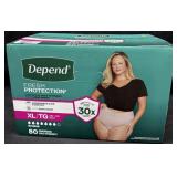 80ct. Box of Depend Women's XL Fresh Protection