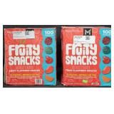 2- Fruity Snacks 100 pouches each