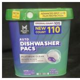 Dishwasher Pacs 110 count 62 oz