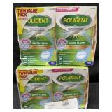 4- 102ct. Boxes of Polident Rapid Clean Tablets
