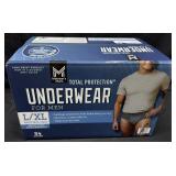 84ct. Box of L/XL Total Protection Underwear for
