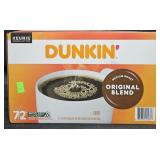Dunkin original coffee keurig cups 72 count