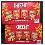 2- Cheez-It crackers 50 count variety pack of