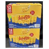 2- 12ct. Boxes of Velveeta Shells & Cheese