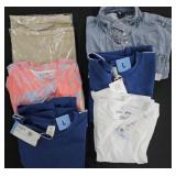 Women's size Large shirts and denim jumpsuit