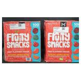 2- Fruity Snacks 100 pouches each