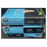 3- 500ct. Boxes of Disposable Food Gloves