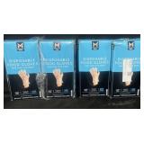 4x Disposable food gloves one size fits most 500