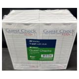 4- 20ct. Packs of Guest Check Books