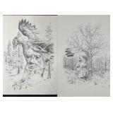 2 James Shipley unframed limited edition prints,
