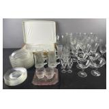 Collection of glassware