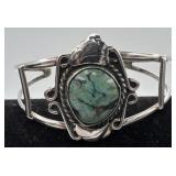 Vintage Navajo Sterling and Turquoise cuff,