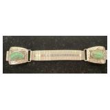 Vintage Navajo Sterling & Turquoise watch band,
