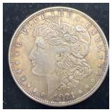 1921 Morgan Silver Dollar, .86 oz Troy