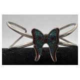Vintage Navajo Sterling, Turquoise & Coral
