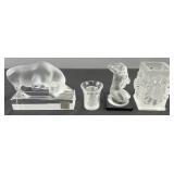 Lalique Crystal 'Taureau' bull sculpture, 'Les