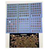 Collection of Lincoln Head Cents, steel, wheat
