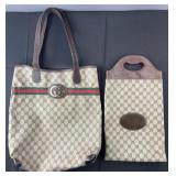 Vintage Gucci GG Plus tote bag and Gucci tote bag