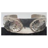 Vintage Sterling cuff, marked ï¿½RR Sterlingï¿½, 1.05