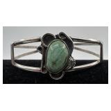 Vintage Navajo Sterling and turquoise cuff,