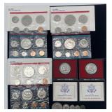 Group of US Proof sets, coins and medallions,