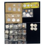 Group of Silver Proof sets and 4 Kennedy half