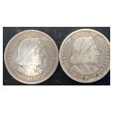 2-1893 Columbian Exposition Commemorative Half