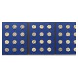 36 Washington Silver Quarters, 1946-1959, 7.2 oz