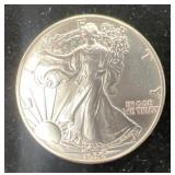 1988 American Silver Eagle dollar coin, 1.0 oz