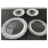 2 Lalique ï¿½Honfleurï¿½ style bowls and plates, not