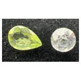 .40 ct Diamond and .35 ct Peridot loose stones