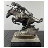After Frederic Remington ï¿½The Cheyenneï¿½ bronze