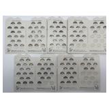 116 Mercury Silver Dimes in vintage Dimesavers,