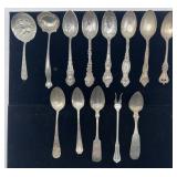 Group of Antique & Vintage Sterling flatware, 12