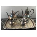 5 pc. Gorham silver plate coffee tea service,