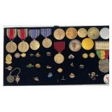 Group of Navy metals, medallions, pins and more