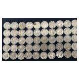 50 Mercury Silver Dimes, 3.91 oz Troy