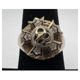 10K gold ring, size 6, 6.0 dwt