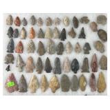 Group of Native American arrowheads, 1ï¿½-2.75ï¿½
