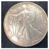 1988 American Silver Eagle dollar, 1.01 oz Troy
