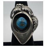 Navajo Sterling & Turquoise ring, size: 6 1/2,
