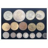 Group of US Coins, 1965 Winston Churchill British