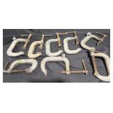 8- Adjustable C-Clamps