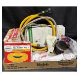 Flat of Assorted Tubing, Rings, and Plumbing