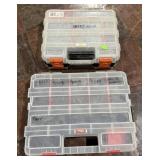2- Plastic Storage Boxes filled with Wood and