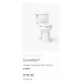 Kohler Devonshire style elongated toilet and tank