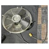 Metal fan. No cover. Not tested
