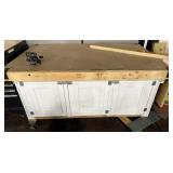 64ï¿½ x 39ï¿½ x 35ï¿½ Wooden Rolling Work Table with