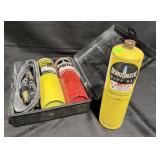 Small Welding Torch Kit w/ 3 Bottles, Unsure of