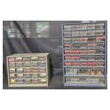 2 Benchtop storage drawers w/ electric supplies,
